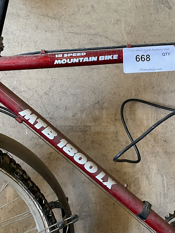 MTB 1800 LX 18-Speed Mountain Bike In Great Condition.  - Image 2 of 2