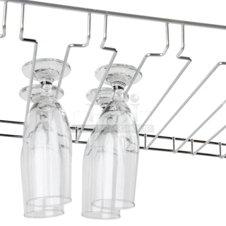 BRAND NEW SCRATCH & DENT! Regency 460CBGR11 18" x 48" 11 Slot Chrome Wire Bar Glass RackS. 9X Your Bid