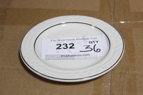 AMAZING! New Sterling China 21 Bread And Butter Dishes, 6-1/4". 36x Your bid