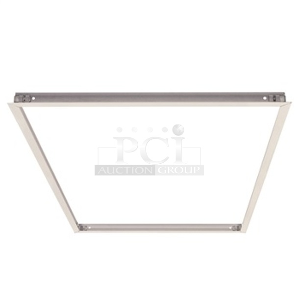 NEW Nora Recessed Mounting Kit For 2X4 LED Back Lit Panel. # NPD-24RFK/W. 2XBID - Image 1 of 1