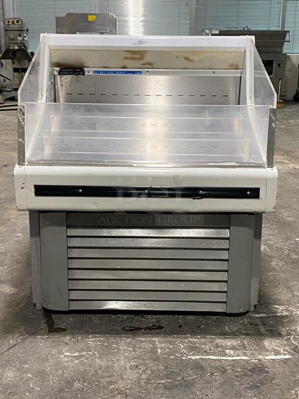 Hussmann SHM3-A microSC 36" white Horizontal Open Air Curtain Merchandiser - 115V Tested and working

 - Image 1 of 5