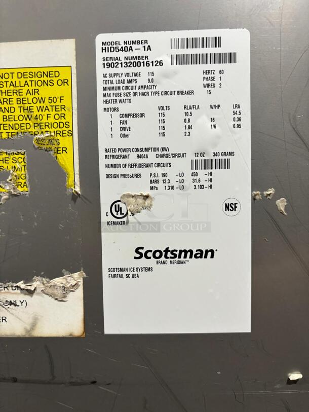 Scotsman HID540A-1 500 lb Countertop Water & Nugget Ice Dispenser - 40 lb Storage, Cup Fill, Touch-Free Dispensing, 115
 - Image 2 of 4