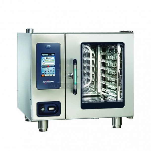 BRAND NEW SCRATCH & DENT! Alto-Shaam CTC6-10E-NT Combitherm Electric Boiler-Free 7 Pan Combi Oven - 440-480V, 3 Phase. Unit is slightly dentedon the back top side.  - Image 1 of 6