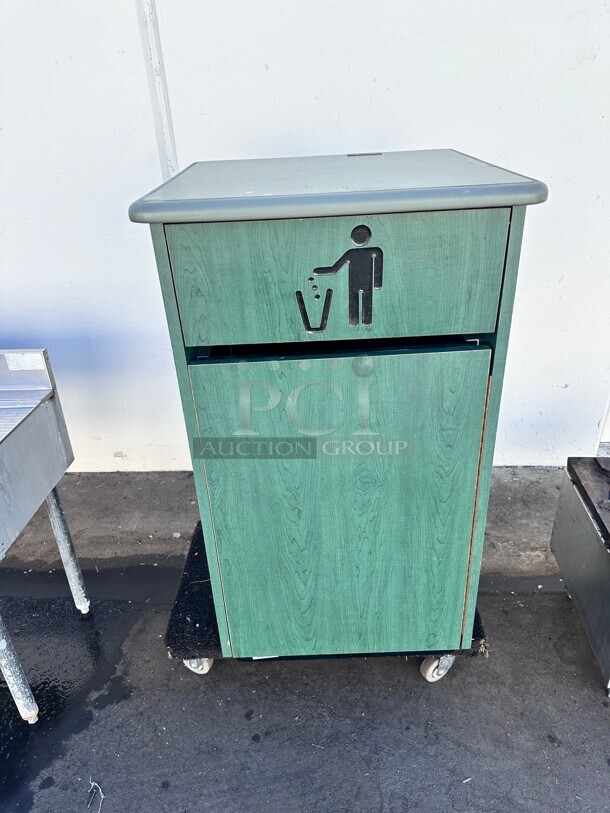 Commercial Trash Receptacle 25x25x44 - Image 5 of 9