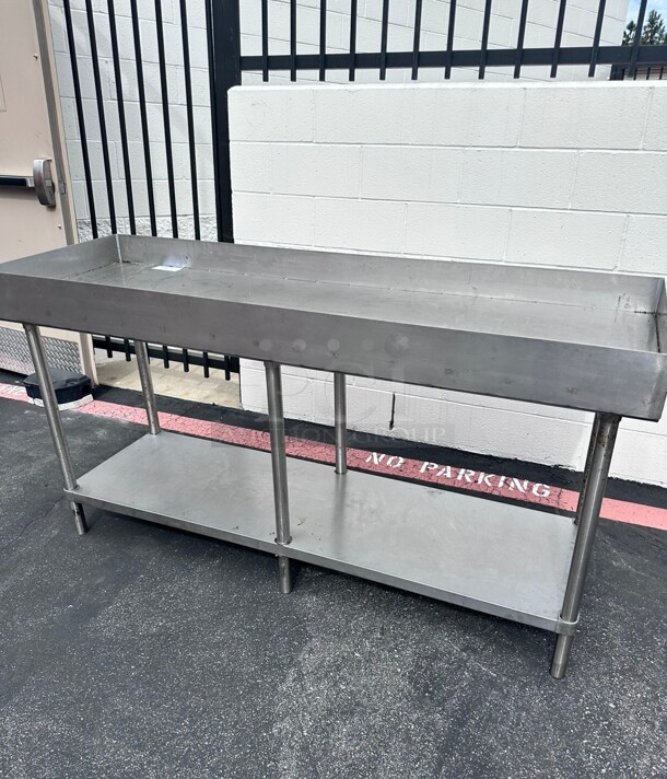 Commercial 72 Inch Stainless Steel Work Table  - Image 5 of 6