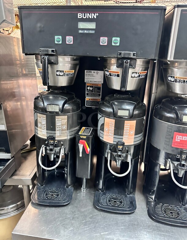 Late Model! Bunn DUAL TF DBC BrewWISE® Dual Satellite Digital Coffee Brewer w/ Funnel Lock, 120 208v/1ph NSF Working Came From Seven Eleven Store Tested and Working! - Image 2 of 5