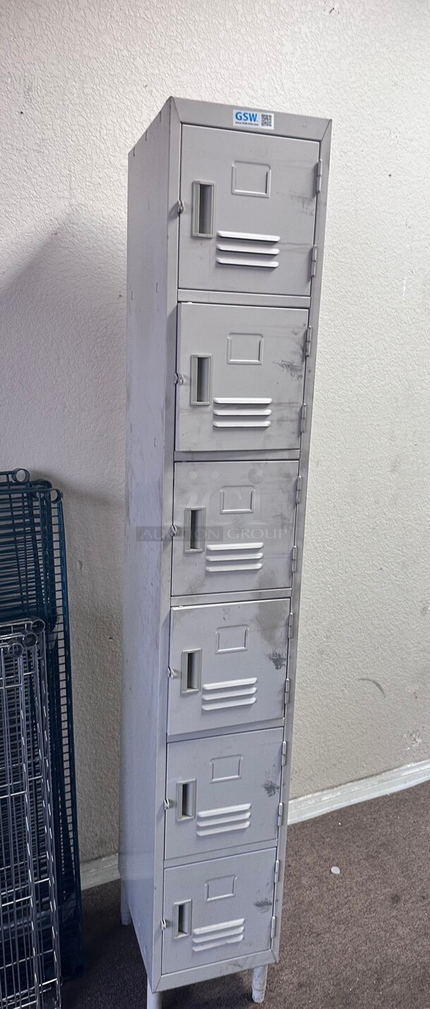 GSW ELS-6DR Steel 6-Tier Locker NSF  - Image 2 of 5