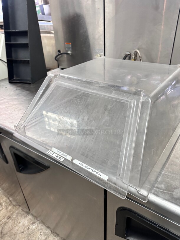 Nemco 8027GD Polycarbonate Grill Cover Sneeze Guard w/ Door  - Image 2 of 9