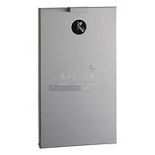 One NEW Bobrick Recessed Waste Disposal Receptacle. #B3513 - Image 1 of 1