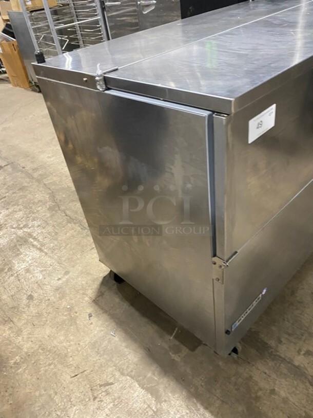 Beverage Air Single Side Access Milk Cooler! Stainless Steel! On Casters! Model: SM49NS SN: 11408275 115V 60HZ 1 Phase - Image 2 of 7