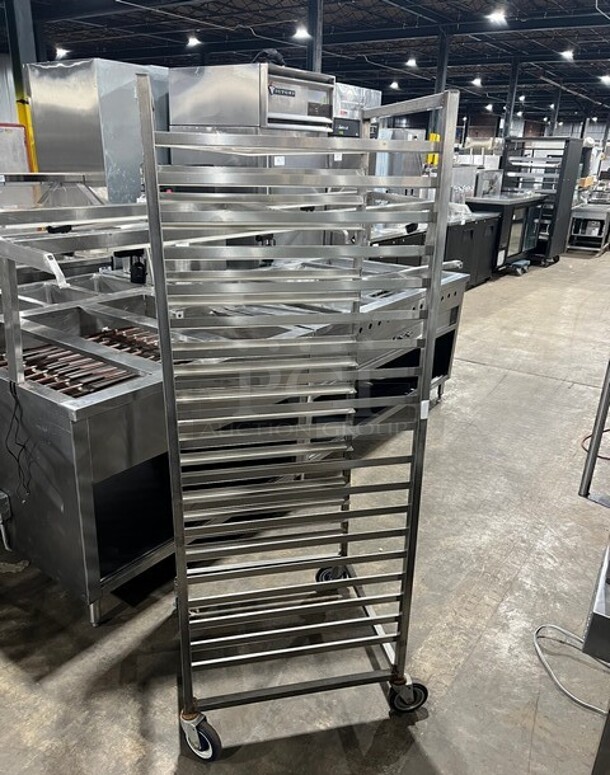 Channel Metal Commercial Pan Transport Rack! On Casters! MODEL AUR12 - Image 2 of 7
