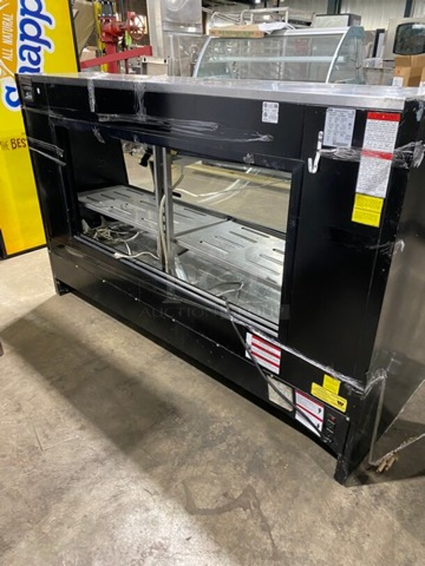 2012 Torrey Commercial Refrigerated Deli/Bakery Display Case Merchandiser! With Curved Front Glass! With Rear Access Doors! Stainless Steel Body! Model: TEM200NULH SN: C12000682 127V! Working When Removed! - Image 4 of 8