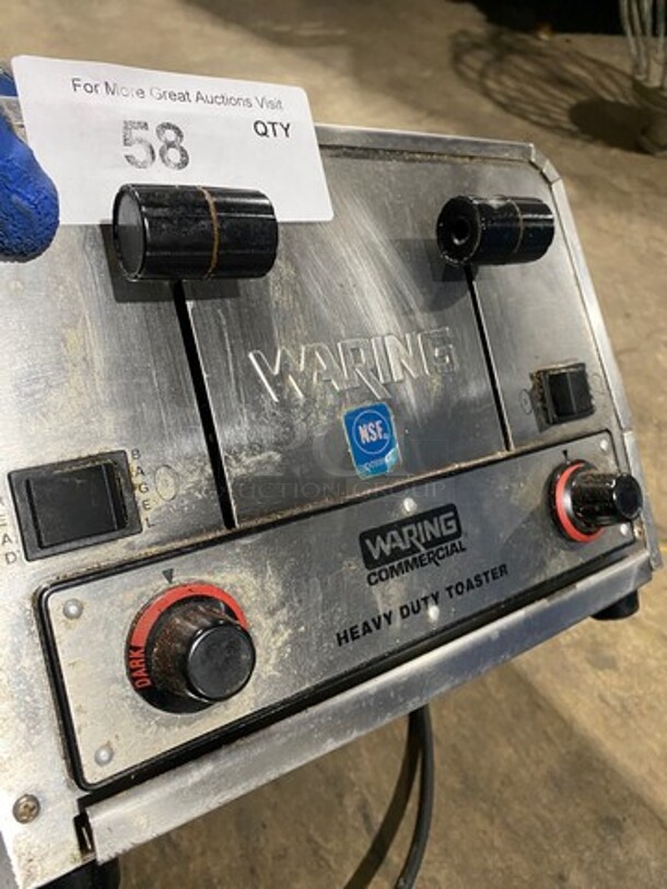 Waring Commercial Countertop 4 Slot Toaster! Model: WCT855 240V - Image 6 of 7