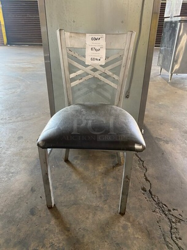 Grey Cushioned Chairs! With Metal Body! 10x Your Bid! - Image 1 of 6
