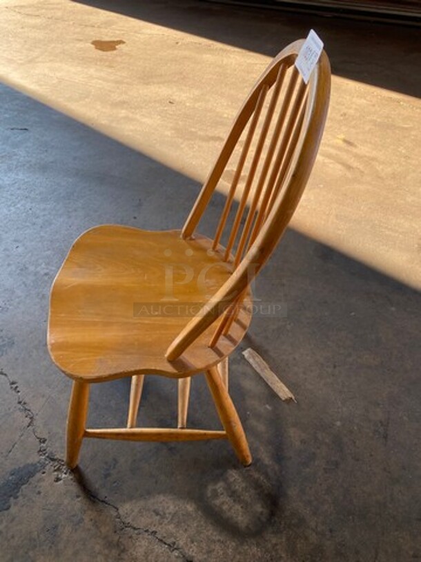 Brown Wooden Dining Chairs! 3x Your Bid! - Image 2 of 4