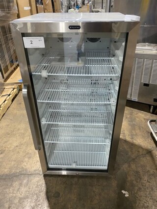 NEW! OUT OF THE BOX! SCRATCH-N-DENT! Whynter Commercial Single Door Reach In Cooler Merchandiser! With View Through Door! With Poly Coated Racks! Model: CBM815WS 115V
