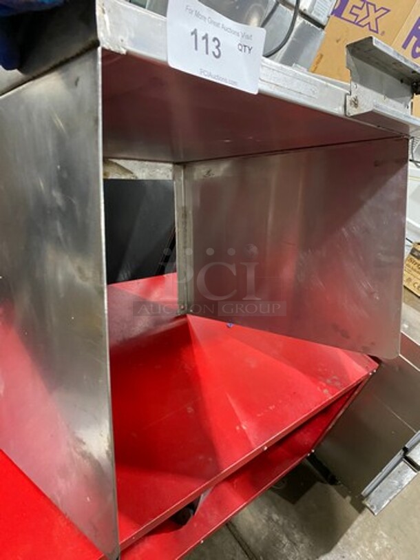 Stainless Steel Wall Mount Shelf! With Side Splashes! - Image 5 of 5