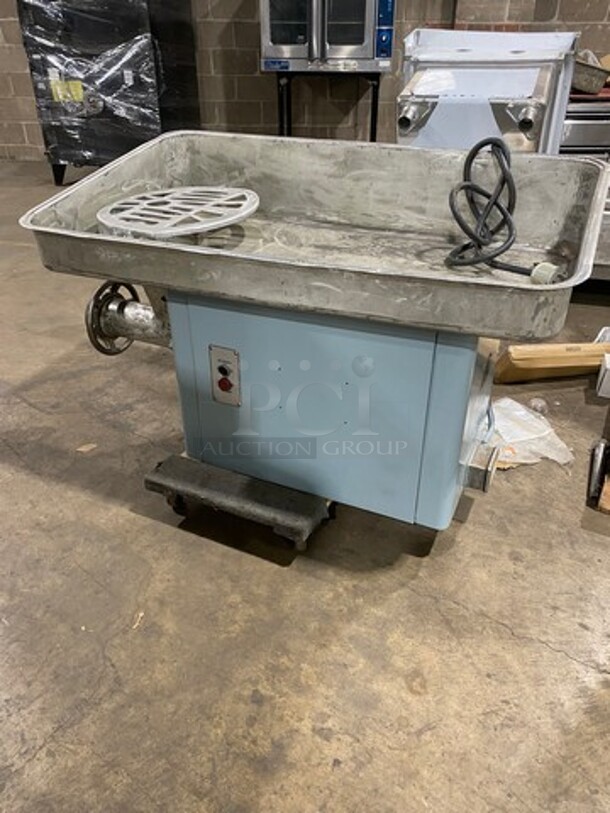 WOW! Hobart Commercial Countertop Heavy Duty Meat Grinder! All Stainless Steel! Model: 4046 SN: 1366555! 220V 60HZ 3 Phase! Working When Removed! - Image 4 of 9