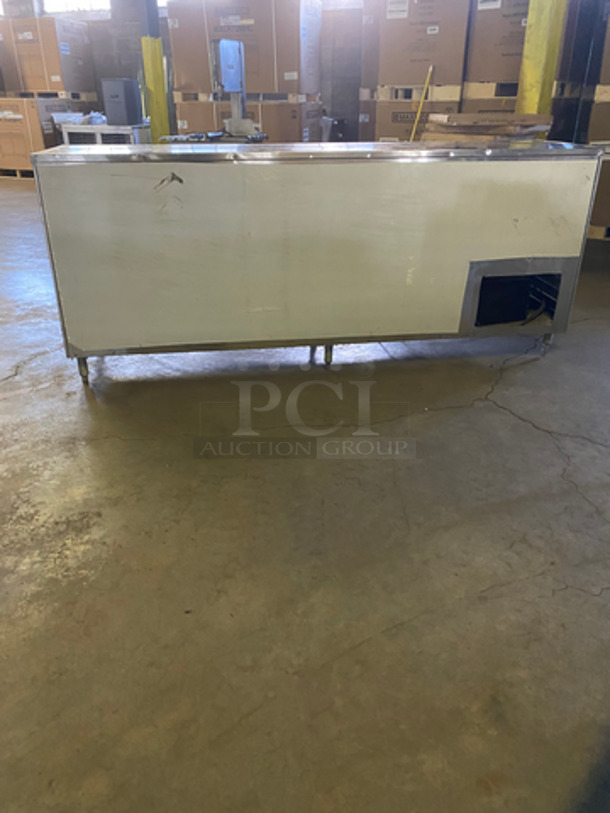 Commercial Refrigerated 4 Door Bar Back Cooler! Solid Stainless Steel! On Legs! - Image 3 of 7