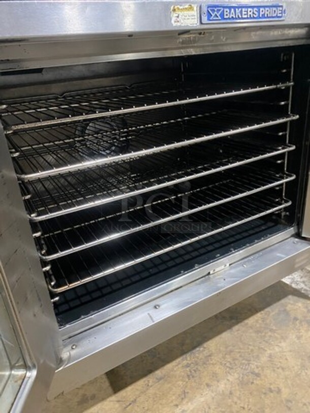 Bakers Pride Commercial Electric Powered Single Deck Convection Oven! With View Through Doors! Metal Oven Racks! All Stainless Steel! With Legs! Model: GDCO11G SN: 555361102003 208V 60HZ 1/3 Phase - Image 5 of 9