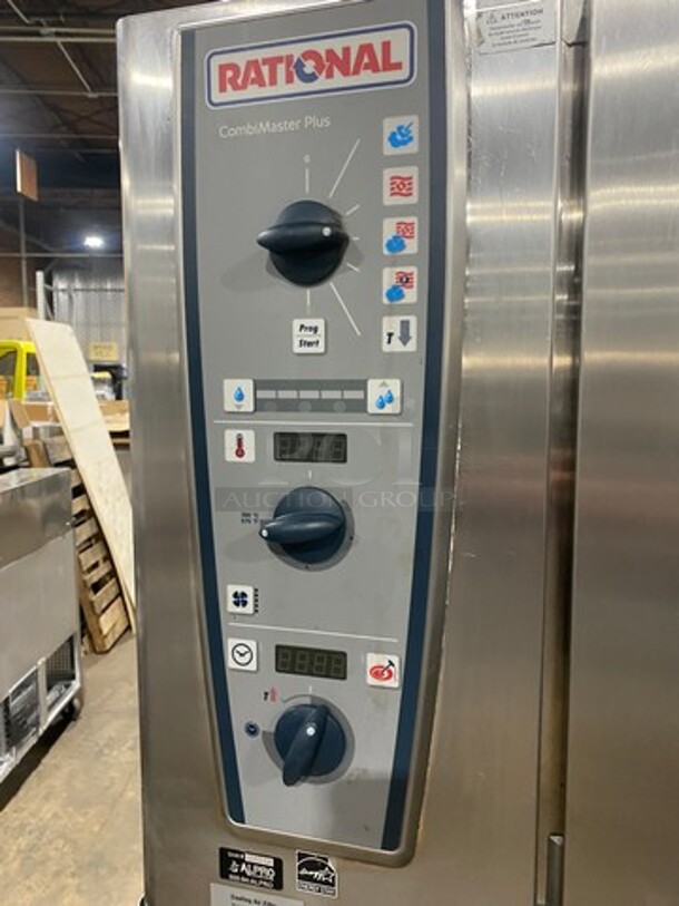 Amazing! Rational Natural Gas Powered Steam Injection Combi Convection Oven! All S.S.! Model CMP62G Serial G62MH16102549383! Great For Steaming/Cooking/Baking! On Comercial Casters! 2 X Your Bid Makes One Unit!  - Image 7 of 10