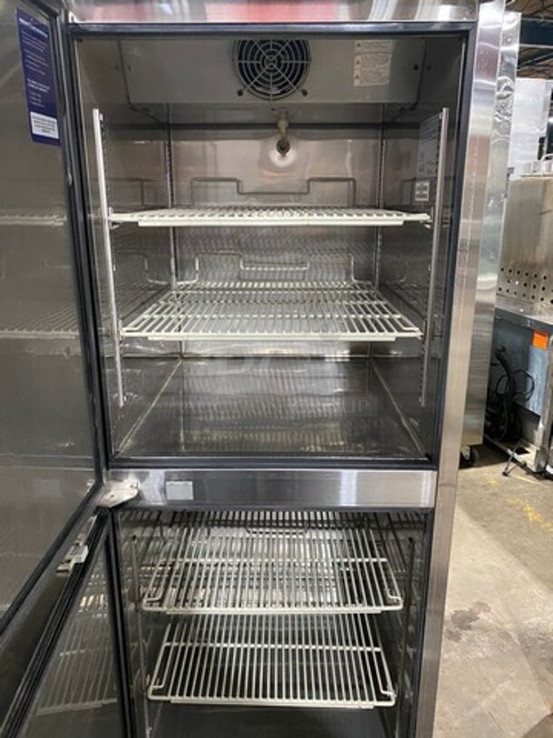 COOL! Turbo Air Commercial 2 Door Half Cooler Half Freezer Combo Unit! With Racks! All Stainless Steel! On Casters! Model: M3RF192N SN: H2M1RF2D7056 115V 60HZ 1 Phase - Image 5 of 9