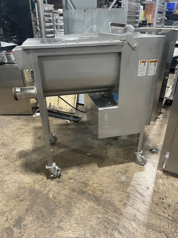 Nice! Biro Floor Style Meat Mixer/Grinder! Model EMG32 Serial 8878! 7.5 Horse Power! 208V 3pH! On Legs With Casters! - Image 3 of 9