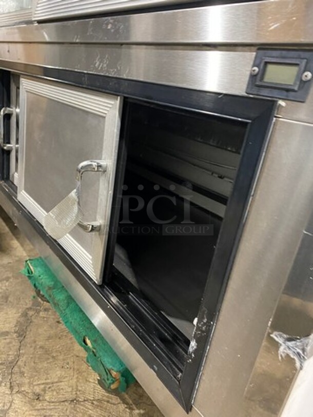 NICE! Custom Cool Commercial Refrigerated Bakery/ Deli Display Case Merchandiser! With Curved Front Glass! With Rear Access Doors! Stainless Steel Body! Model: CGD10SC SN: K0607803 115V 60HZ 1 Phase - Image 8 of 10
