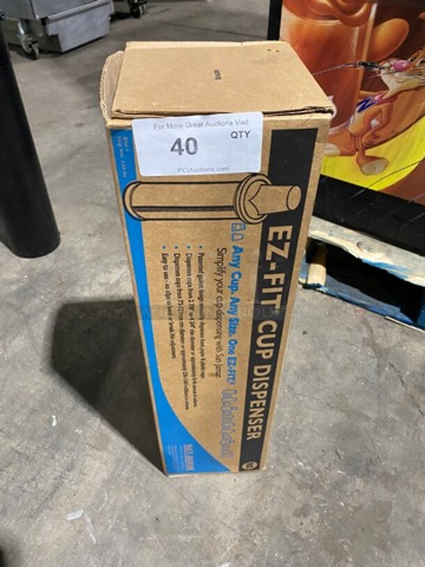 NEW! IN THE BOX! San Jamar EZ-Fit Cup Dispenser! One Size Fits All! - Image 1 of 4