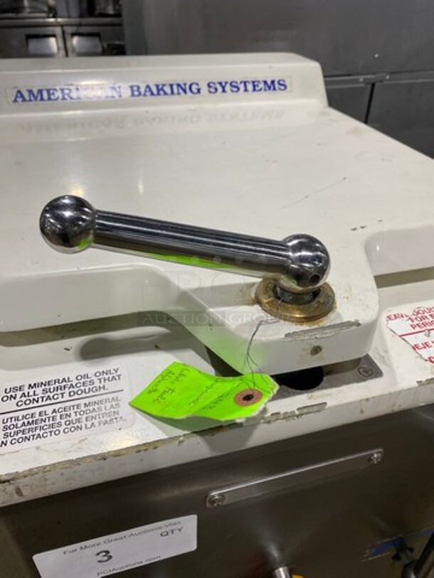ABS Commercial Floor Style Dough Divider! All Stainless Steel Body! Working When Removed! MODEL D20 SN:1306021 220V 3PH - Image 7 of 9