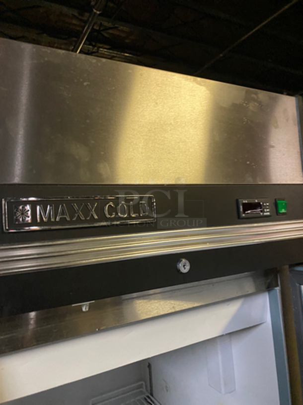 Maxx Cold Commercial Single Door Freezer! With Poly Coated Racks! All Stainless Steel! Floor Style! Model: MXCF23FD SN: 6037430 115V 60HZ 1 Phase - Image 9 of 10