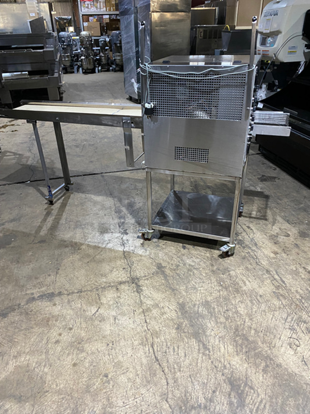 Nielsen Commercial Pass-Through Chocolate Glazing Machine! Stainless Steel Body! On Casters! - Image 3 of 10
