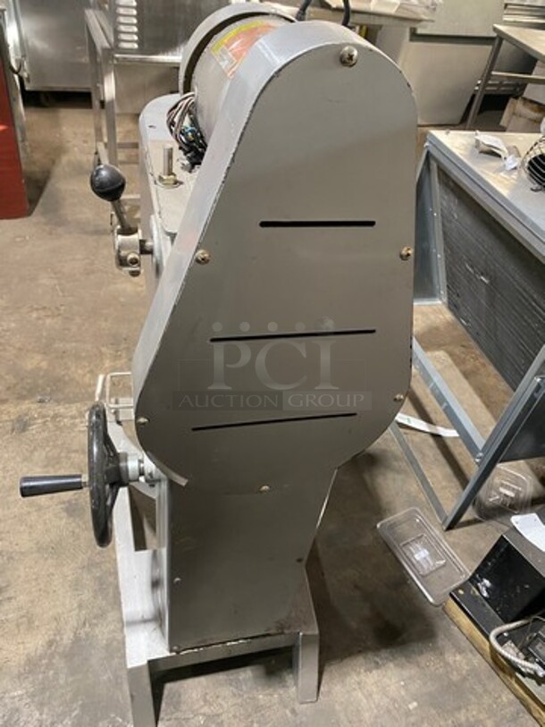 NICE! Commercial Floor Style 30QT Planetary Mixer! With Whisk And Paddle Attachments! With Bowl! Stainless Steel! WORKING WHEN REMOVED! - Image 4 of 12