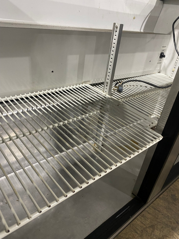 True Commercial Refrigerated Sandwich Prep Table! With Commercial Cutting Board! With 2 Door Underneath Storage Space! Poly Coated Racks! All Stainless Steel! On Casters! Model: TSSU4812 SN: 13941123 115V 60HZ 1 Phase - Image 6 of 10