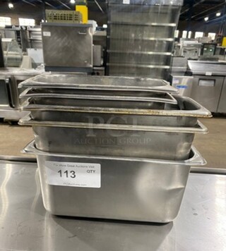 ALL ONE MONEY! Assorted Size Commercial Steam Table/ Prep Table Food Pans! All Stainless Steel!