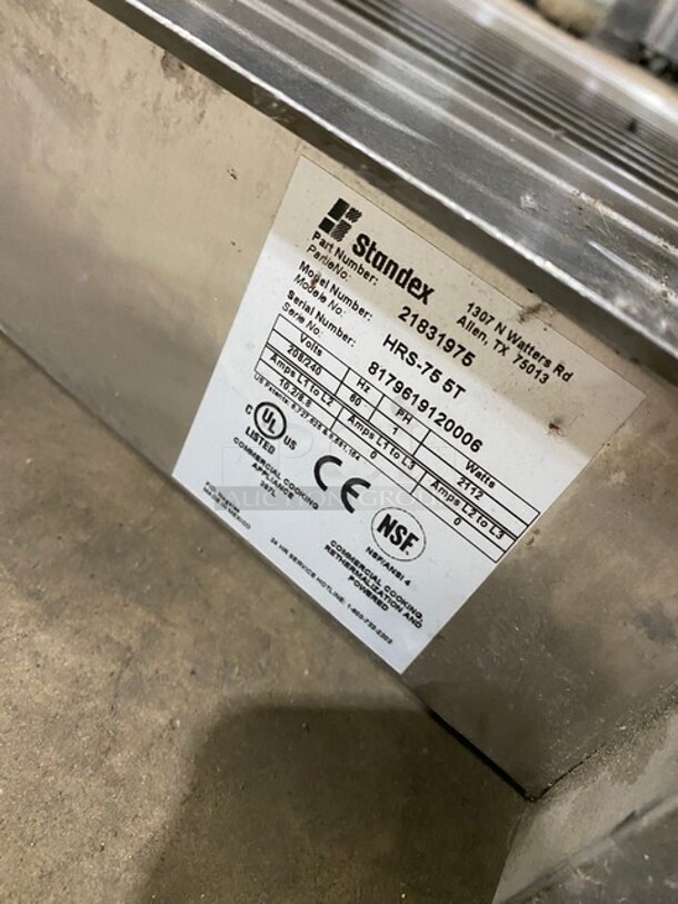 Nice! APW Wyott Stainless Steel Commercial Countertop Hot Dog Roller! Model HRS-75 5T Serial 8179619120006
 - Image 6 of 8