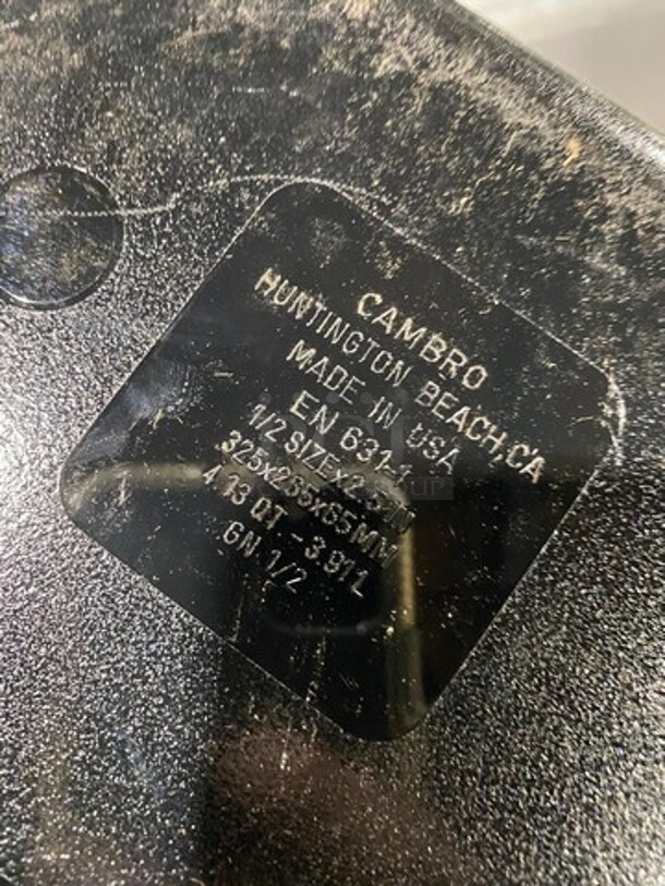 Cambro Black Poly Food Pans! 6x Your Bid! - Image 5 of 5