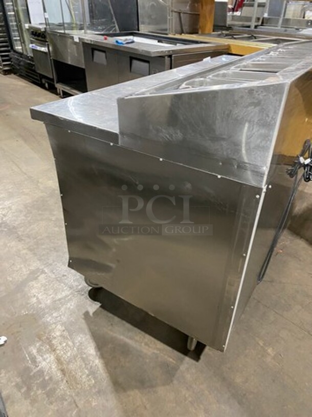 Randell Commercial Refrigerated Pizza Prep Table! With Single Door Storage Space! With 3 Drawers Underneath! All Stainless Steel! On Casters! Model: 8268N 115V 60HZ 1 Phase - Image 2 of 10