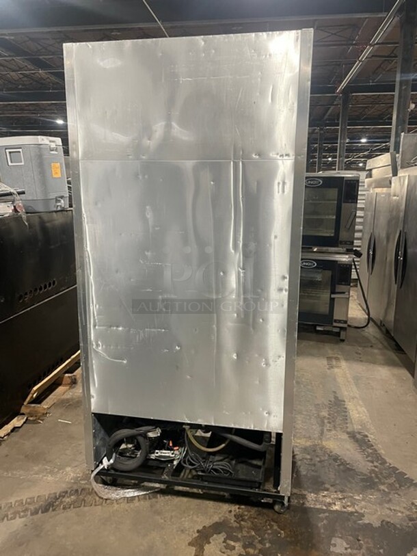 NICE! True Commercial 2 Door Reach In Refrigerator! With Poly Coated Racks! All Stainless Steel! On Casters! 115V 1 Phase! Model: T-35 SN: 7018068! - Image 2 of 10
