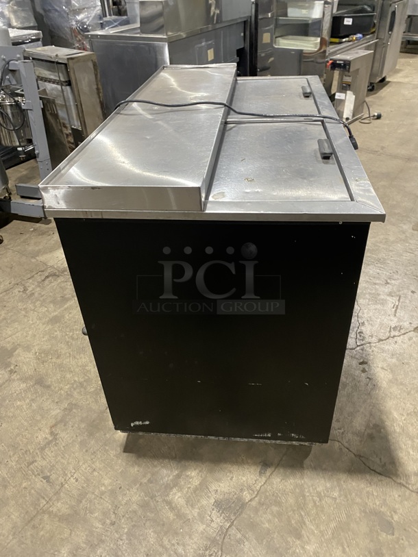 Fogel Two Top Sliding Door Beer Bottle Cooler! MODEL: BC-50DBST SN:203100019 115V 1 PH!  - Image 3 of 7