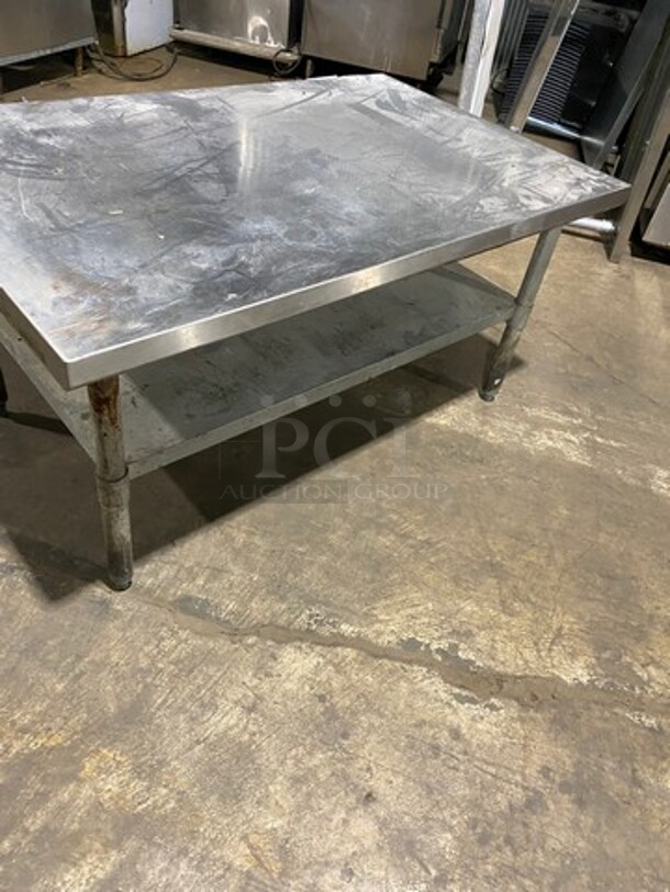 Aero Solid Stainless Steel Work Top/ Prep Table! With Storage Space Underneath! On Legs! - Image 4 of 7