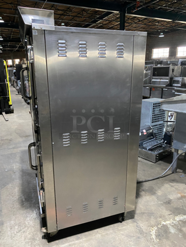 BEAUTIFUL! LATE MODEL! Doyon Baking Equipment Commercial Electric Powered Convection/Proofer Oven! With Steam Injection! With View Through Doors! With Metal Oven Racks! All Stainless Steel! On Casters! Model: JAOP6SL SN: 213550001211 208V 60HZ 3 Phase - Image 4 of 10
