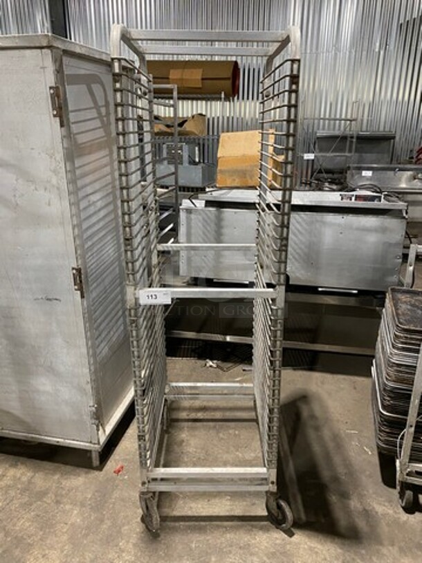 Metal Commercial Pan Transport Rack! On Casters! - Image 1 of 7