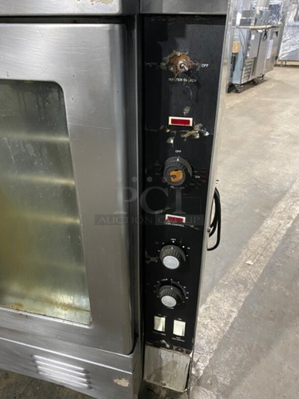 Vulcan Commercial Natural Gas Powered Double Deck Convection Oven! With View Through Doors! Metal Oven Racks! All Stainless Steel! On Casters! 2x Your Bid Makes One Unit! Model: SG1010T SN: 48043915 - Image 7 of 9