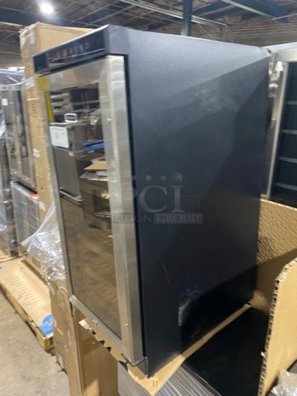 NEW! OUT OF THE BOX! SCRATCH-N-DENT! Whynter Single Door Wine Bottle Cooler/Chiller! With View Through Door! With Wooden Wine Racks! Model: BWR33SD 115V - Image 3 of 8