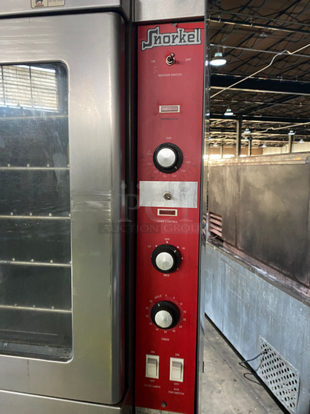 Vulcan Commercial Double Deck Natural Gas Powered Convection Oven! With View Through Doors! Metal Oven Racks! All Stainless Steel! On Legs! 2x Your Bid Makes One Unit! Model: SG22T SN: 481110235115V 60HZ 1 Phase - Image 7 of 9