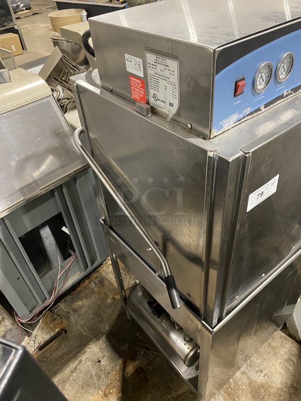 MOYER DIEBEL Stainless Steel Dishwasher! On Legs! Model MD2000 Serial D171215305 208/240V/60Hz/3 Phase  - Image 2 of 9