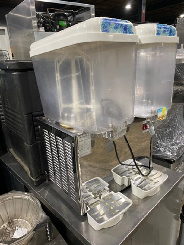 Commercial Countertop Dual Hopper Refrigerated Beverage Dispenser! Stainless Steel Body! - Image 2 of 10