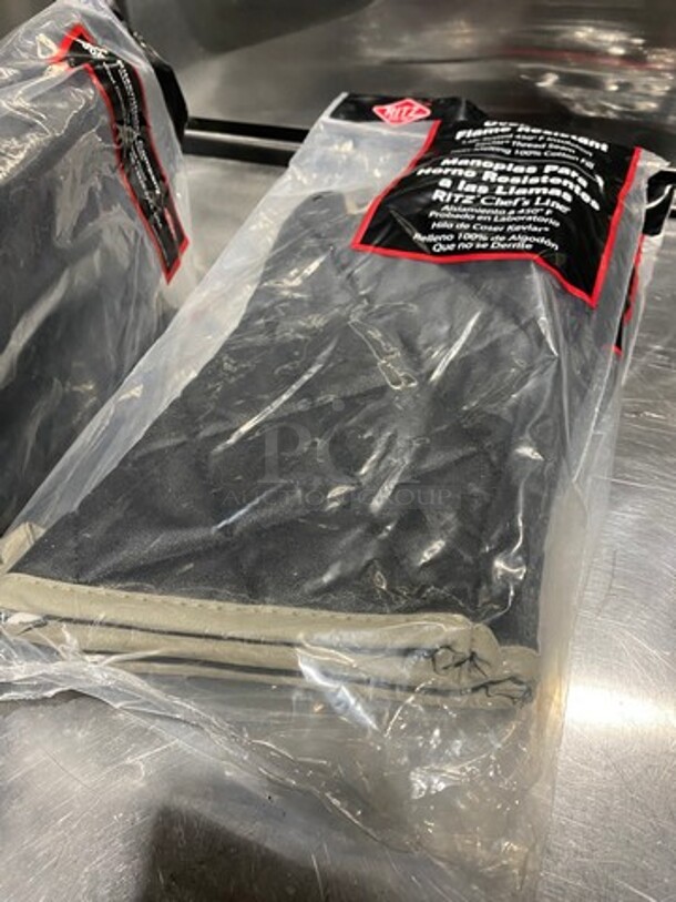 NEW! Chef's Line Flame Resistant Oven Mitts! 3x Your Bid! - Image 6 of 6