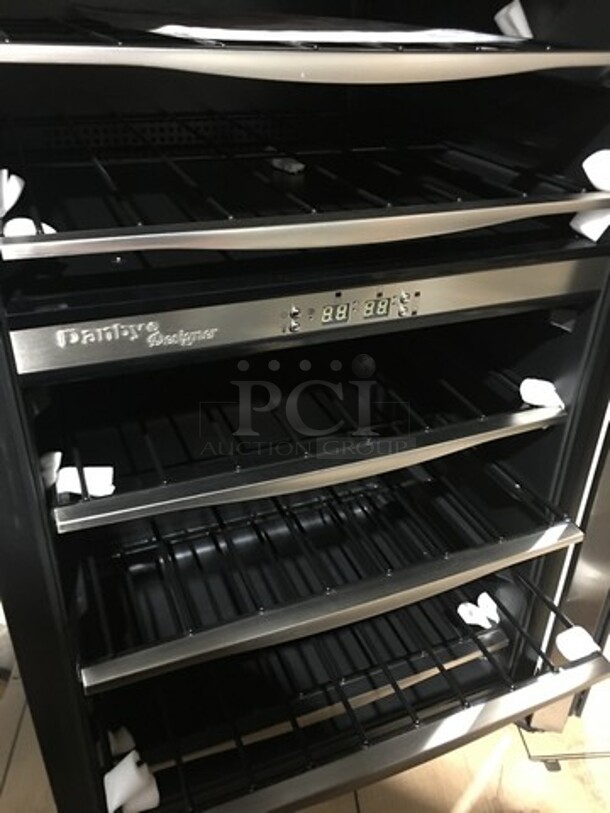 NEW! OUT OF THE BOX! SCRATCH-N-DENT! Danby Single Door Wine Bottle Cooler/Chiller! With View Through Door! With Racks! 38 Wine Bottle Capacity! Model: DWC040A3BSSD 115V - Image 9 of 10